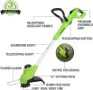 24V 12-inch TORQDRIVE String Trimmer with 2Ah USB Battery and Charger