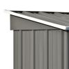 TOPMAX Patio 5ft Wx3ft. L Garden Shed; Metal Lean-to Storage Shed with Lockable Door; Tool Cabinet for Backyard; Lawn; Garden; Gray